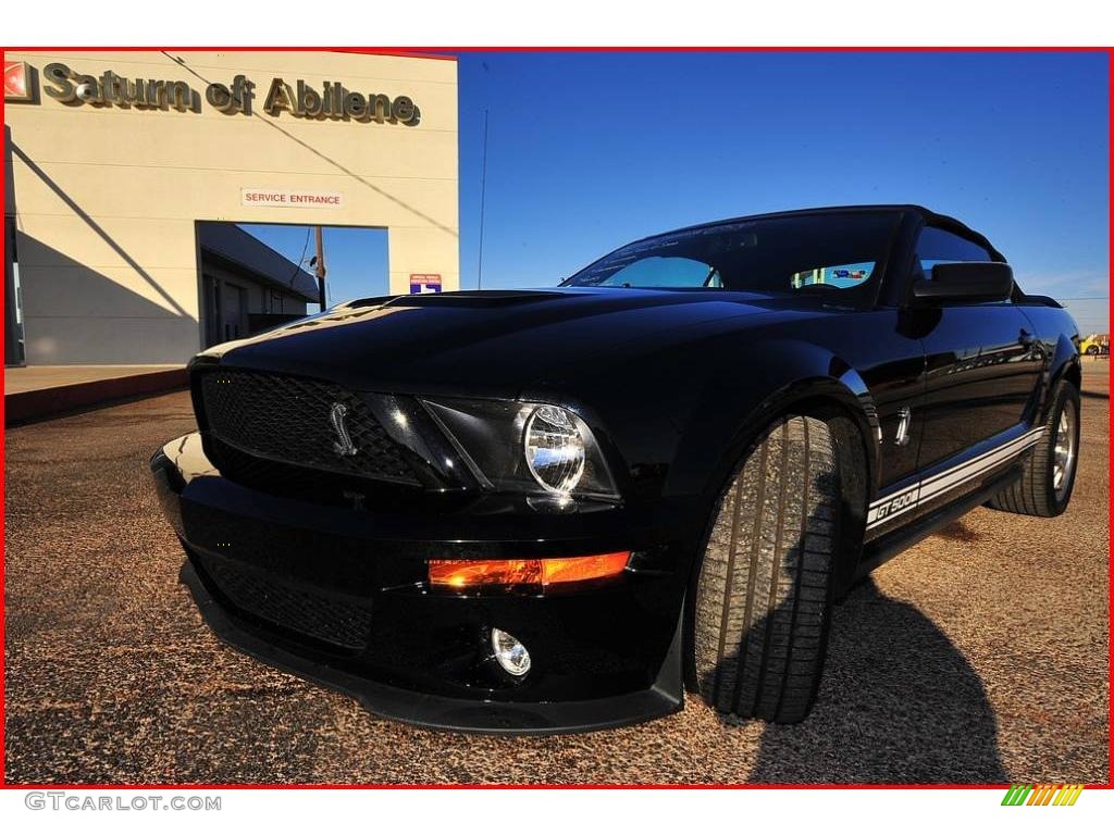 2007 Mustang Shelby GT500 Convertible - Black / Black Leather photo #1