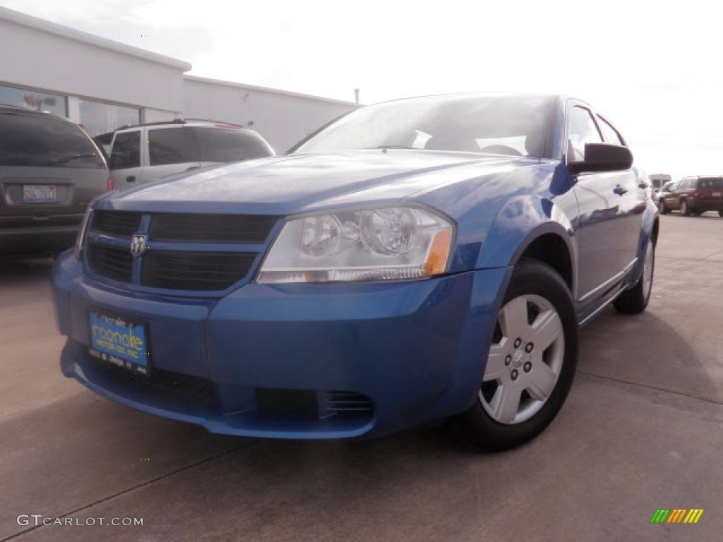 2008 Avenger SE - Marathon Blue Pearl / Dark Slate Gray/Light Slate Gray photo #1