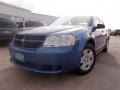 2008 Marathon Blue Pearl Dodge Avenger SE  photo #1