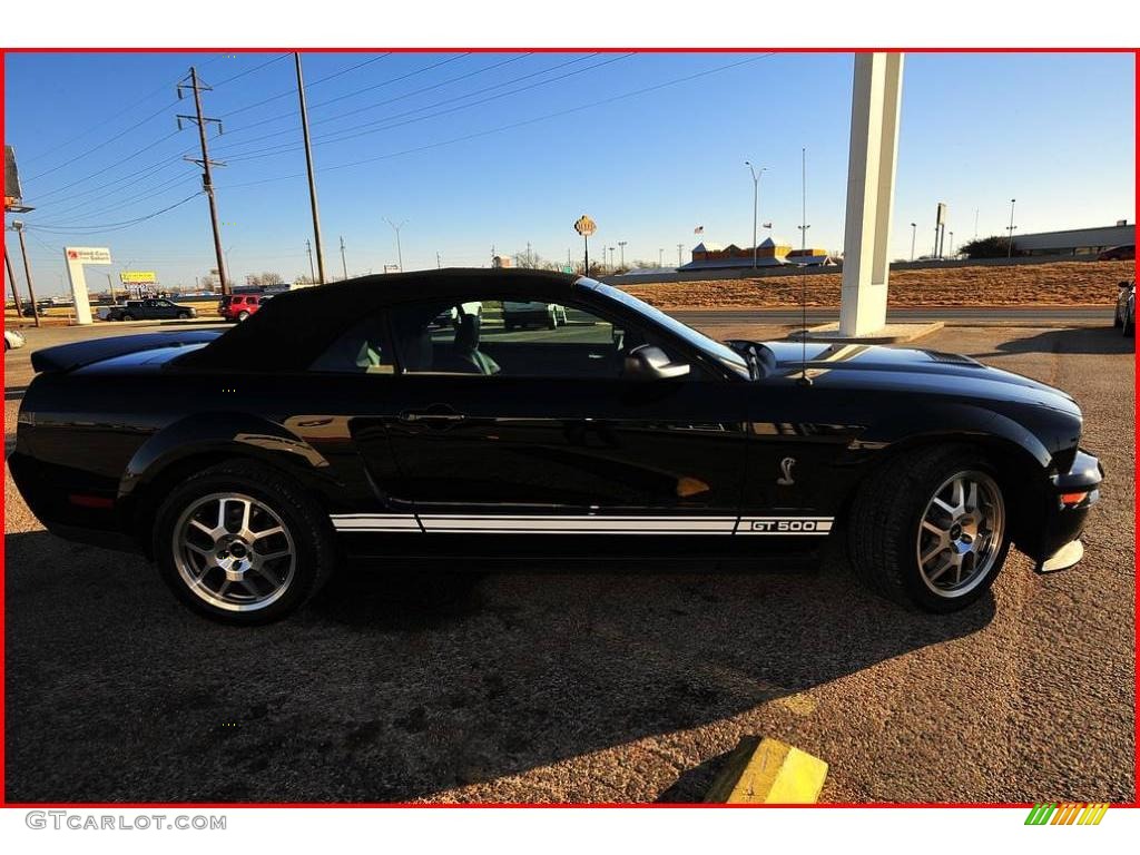 2007 Mustang Shelby GT500 Convertible - Black / Black Leather photo #11