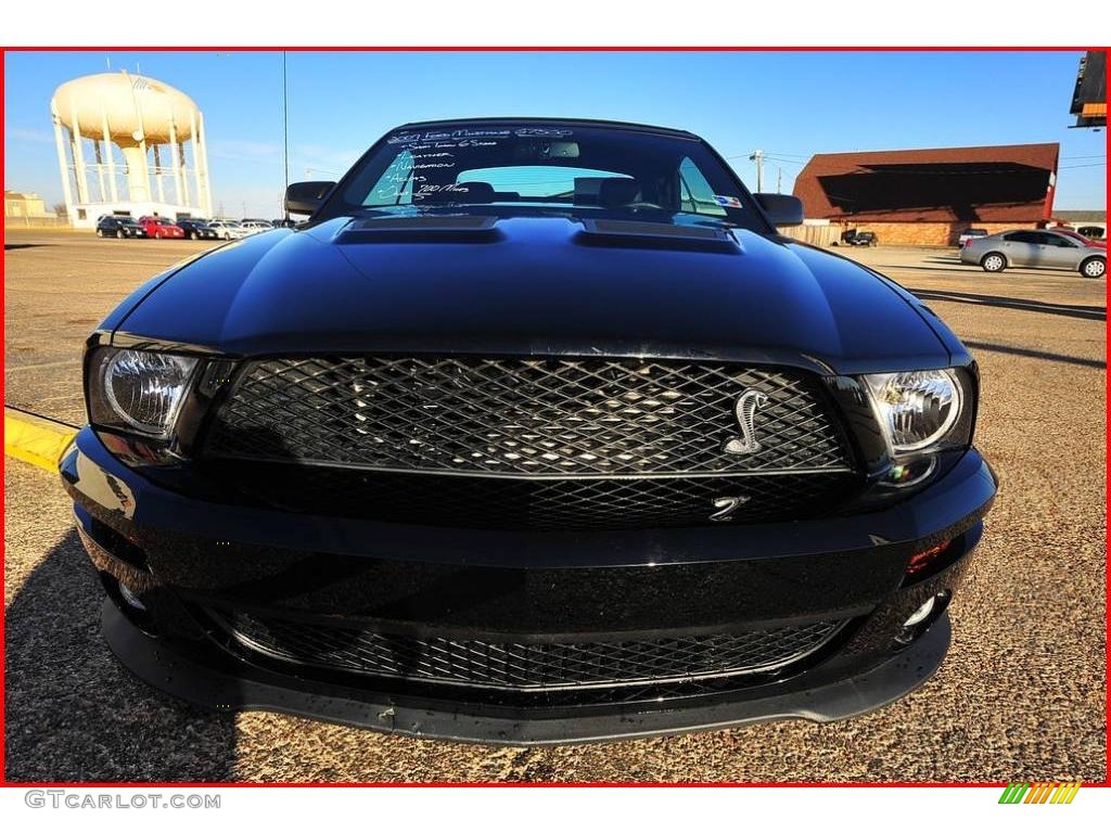 2007 Mustang Shelby GT500 Convertible - Black / Black Leather photo #13