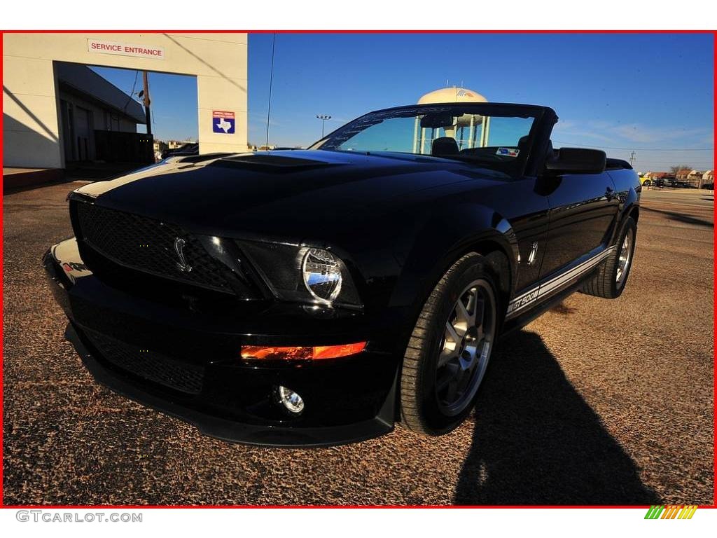 2007 Mustang Shelby GT500 Convertible - Black / Black Leather photo #38
