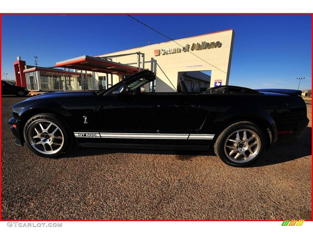 2007 Mustang Shelby GT500 Convertible - Black / Black Leather photo #39