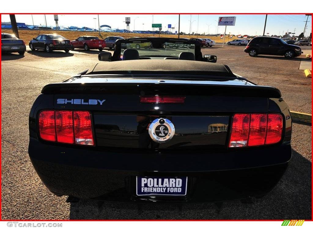 2007 Mustang Shelby GT500 Convertible - Black / Black Leather photo #41