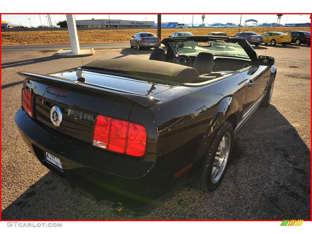 2007 Mustang Shelby GT500 Convertible - Black / Black Leather photo #43