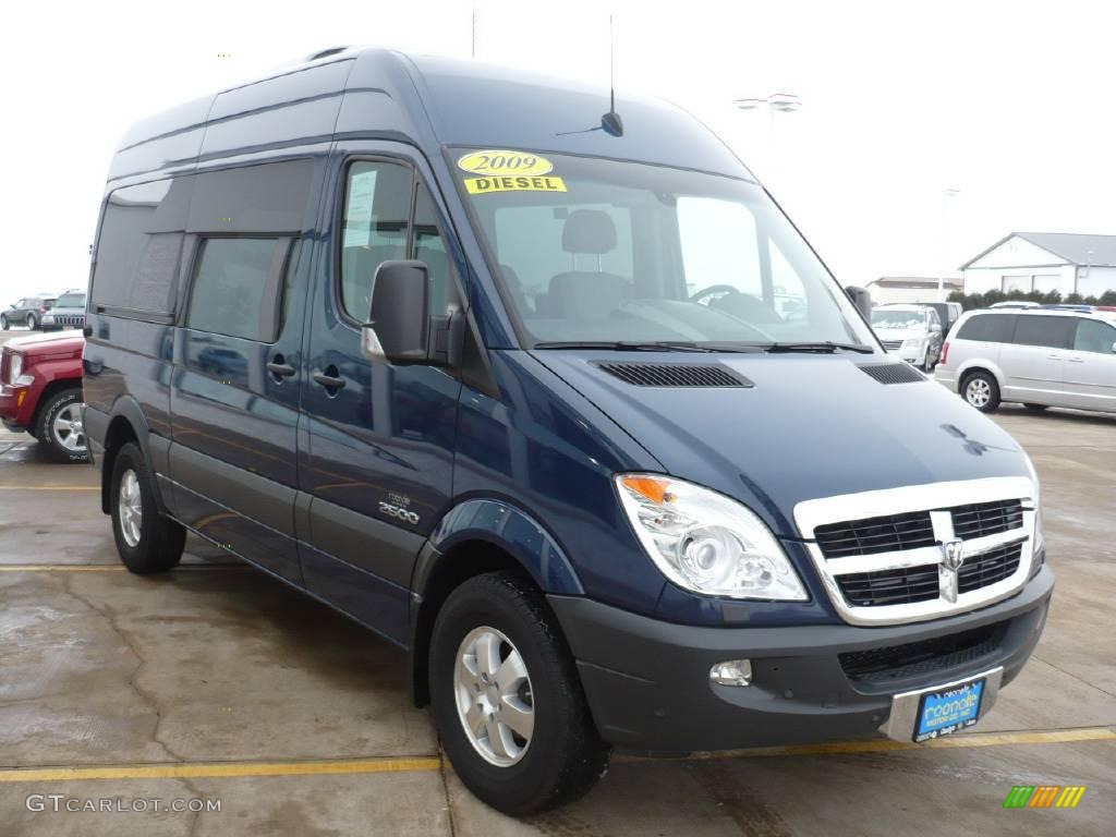 2009 Sprinter Van 2500 High Roof Passenger - Steel Blue / Gray photo #9