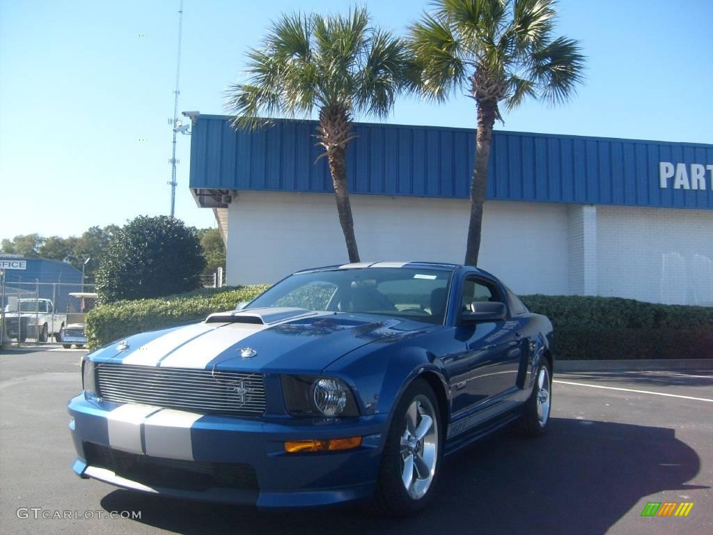 2008 Mustang Shelby GT Coupe - Vista Blue Metallic / Black photo #1