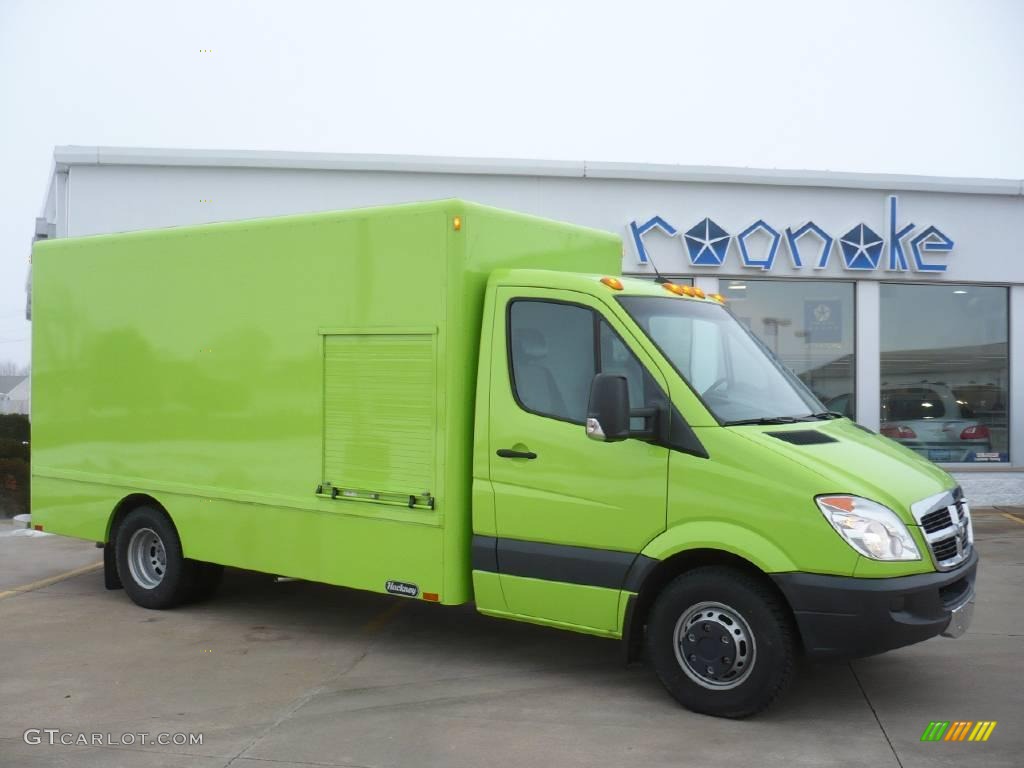 2008 Sprinter Van 3500 Chassis Commercial - Lime Green / Gray photo #1