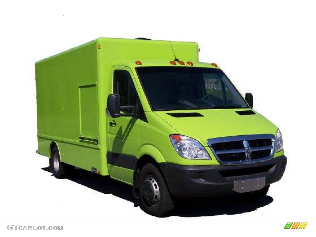 2008 Sprinter Van 3500 Chassis Commercial - Lime Green / Gray photo #6
