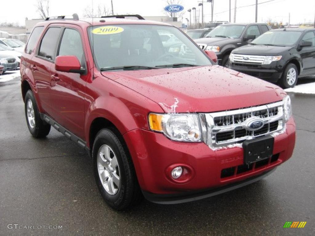 2009 Escape Limited V6 4WD - Sangria Red Metallic / Charcoal photo #5