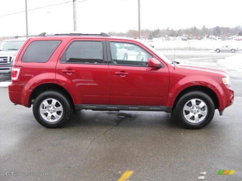 2009 Escape Limited V6 4WD - Sangria Red Metallic / Charcoal photo #7