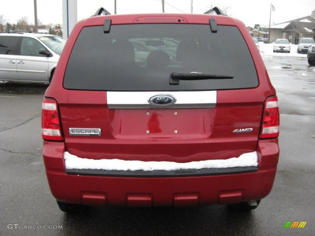 2009 Escape Limited V6 4WD - Sangria Red Metallic / Charcoal photo #10