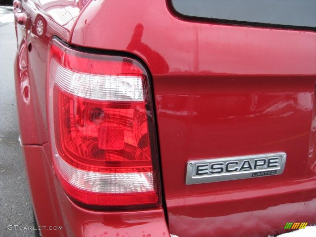 2009 Escape Limited V6 4WD - Sangria Red Metallic / Charcoal photo #14