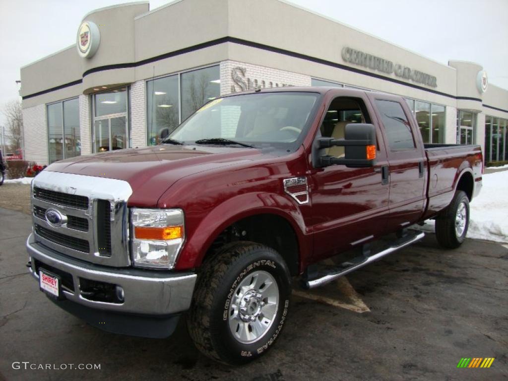 Dark Toreador Red Ford F350 Super Duty