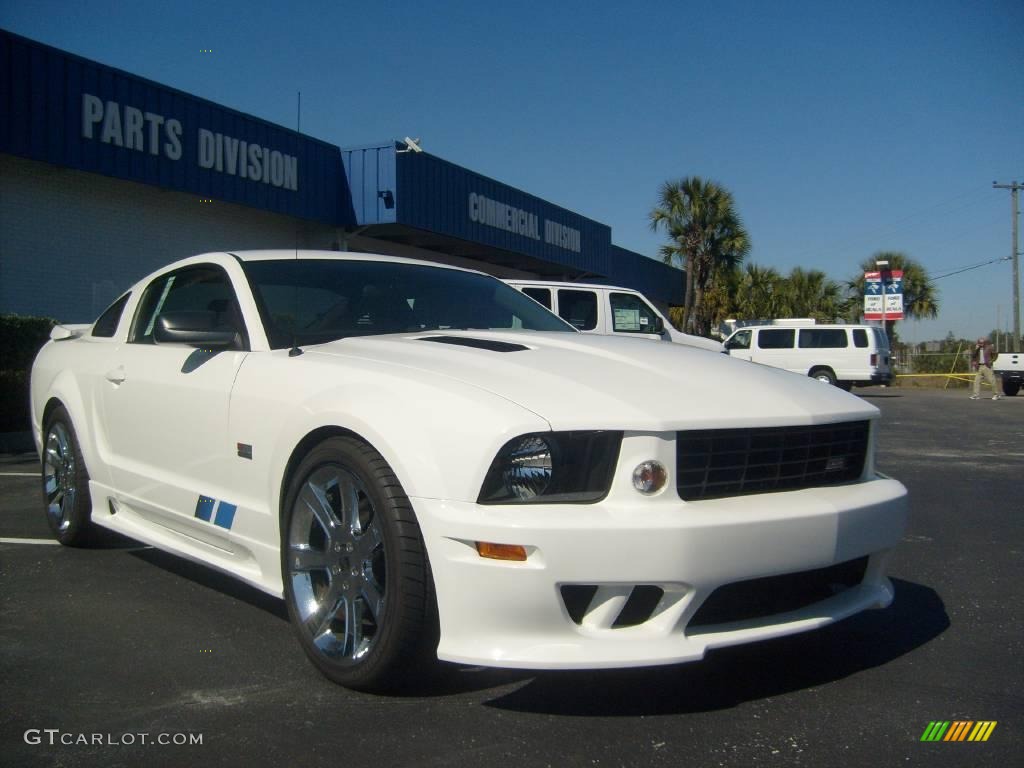 2007 Mustang Saleen S281 Supercharged Coupe - Performance White / Black Leather photo #3