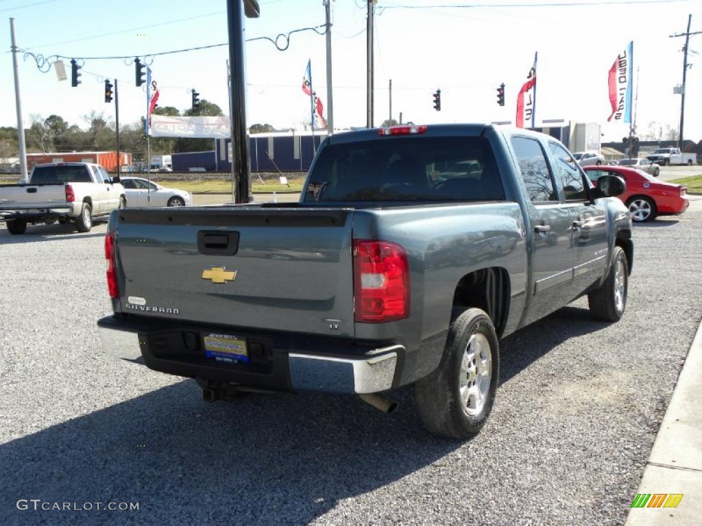 2008 Silverado 1500 LT Crew Cab - Blue Granite Metallic / Ebony photo #5