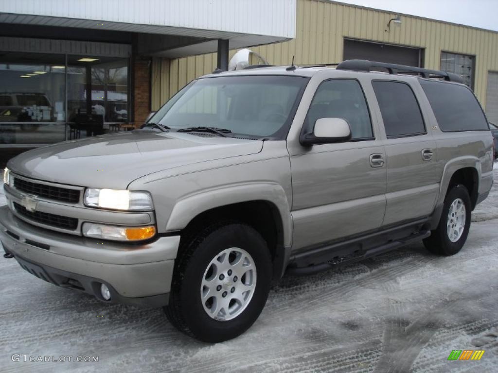 2003 Suburban 1500 Z71 4x4 - Light Pewter Metallic / Gray/Dark Charcoal photo #1