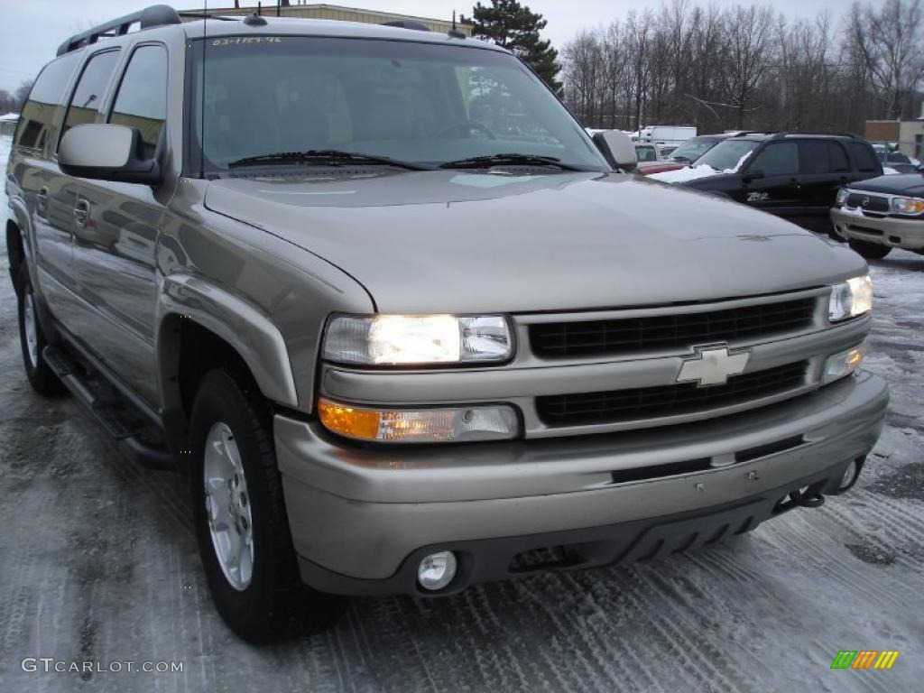 2003 Suburban 1500 Z71 4x4 - Light Pewter Metallic / Gray/Dark Charcoal photo #3