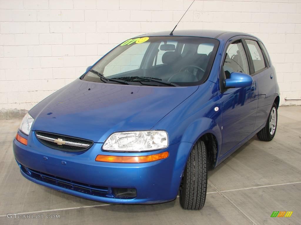 2007 Aveo 5 LS Hatchback - Bright Blue / Charcoal Black photo #1