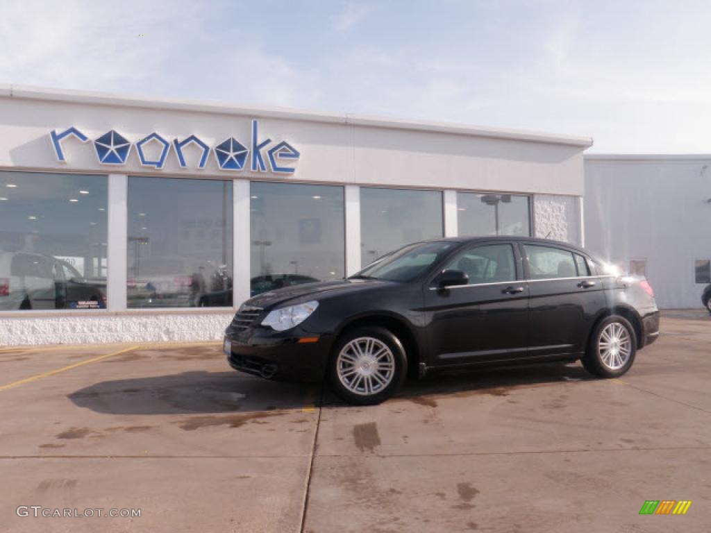 2009 Sebring Touring Sedan - Brilliant Black Crystal Pearl / Dark Slate Gray photo #1