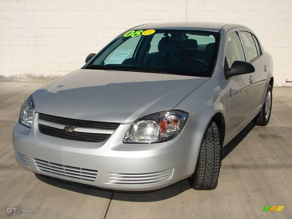 2008 Cobalt LS Sedan - Ultra Silver Metallic / Neutral photo #1