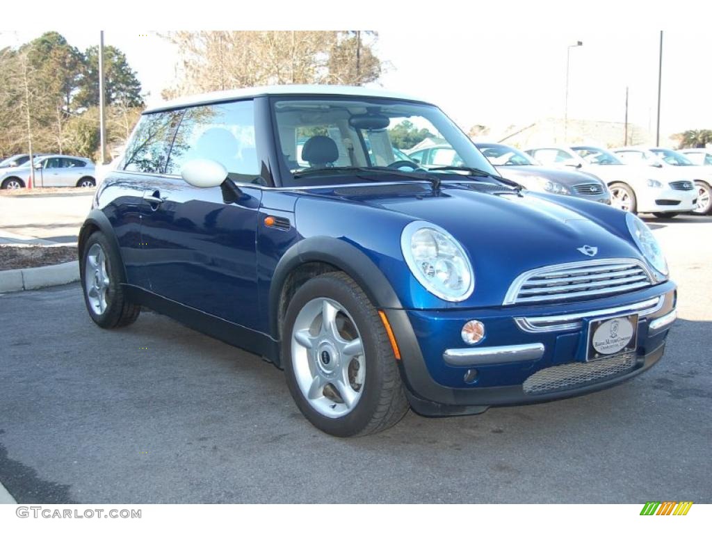 2004 Cooper Hardtop - Indi Blue Metallic / Panther Black photo #1