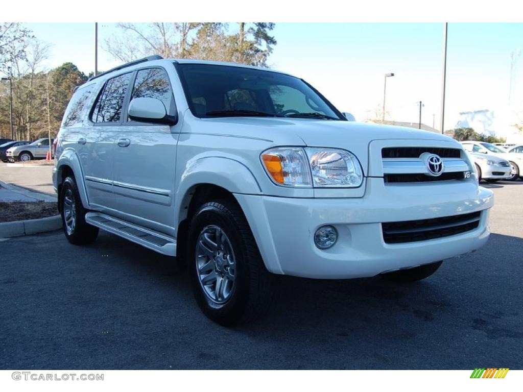 2006 Sequoia Limited - Natural White / Light Charcoal photo #1