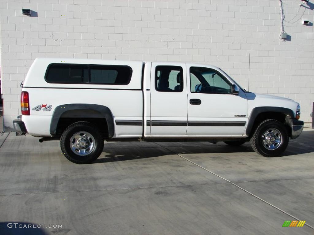 2001 Silverado 2500HD Extended Cab 4x4 - Summit White / Graphite photo #12