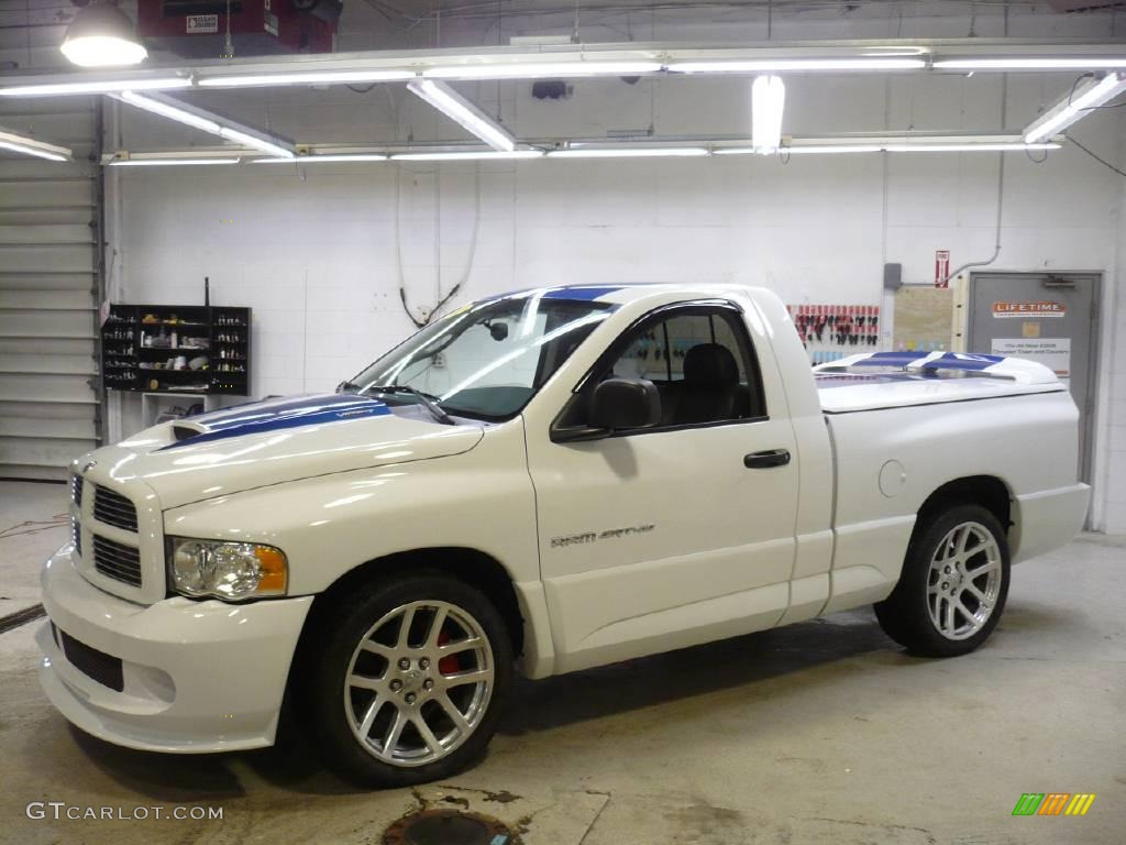 2005 Ram 1500 SRT-10 Regular Cab - Bright White / Dark Slate Gray photo #3