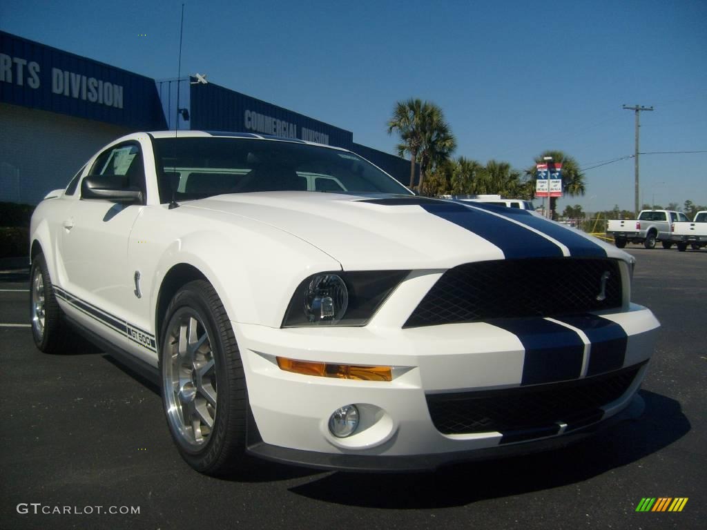 2008 Mustang Shelby GT500 Coupe - Performance White / Black photo #7