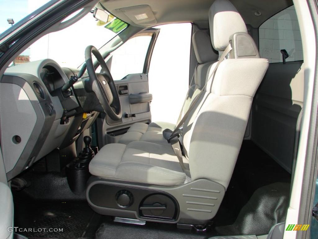 2004 F150 XLT Regular Cab 4x4 - Aspen Green Metallic / Dark Flint photo #6