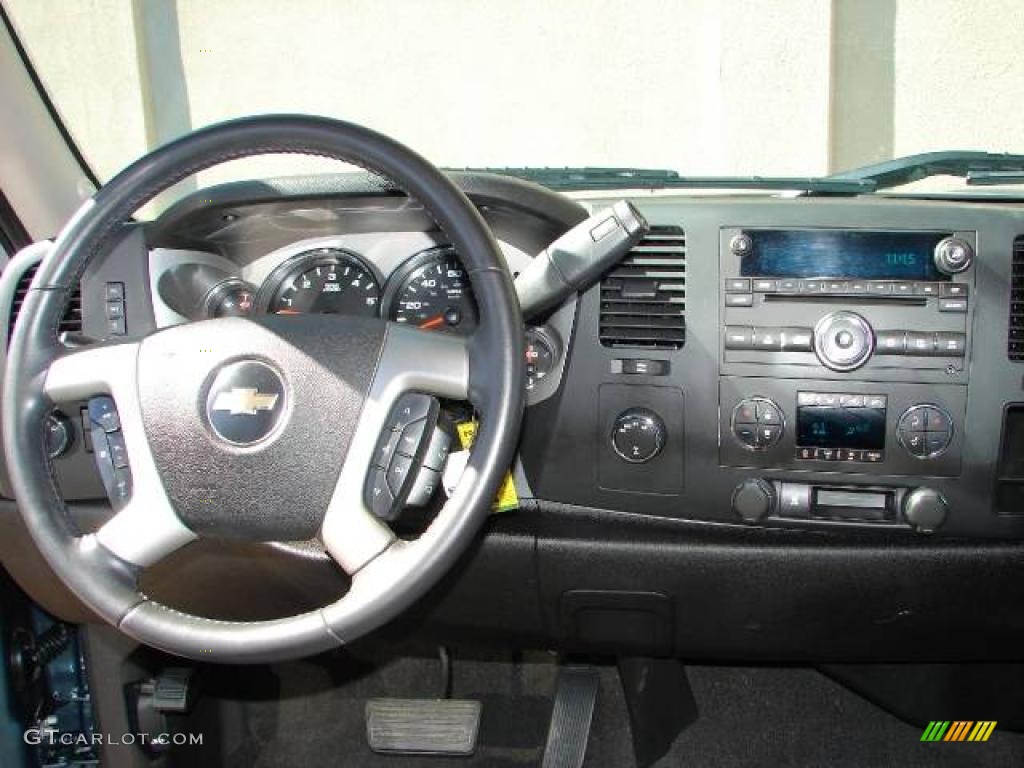 2008 Silverado 1500 LT Crew Cab 4x4 - Blue Granite Metallic / Ebony photo #10