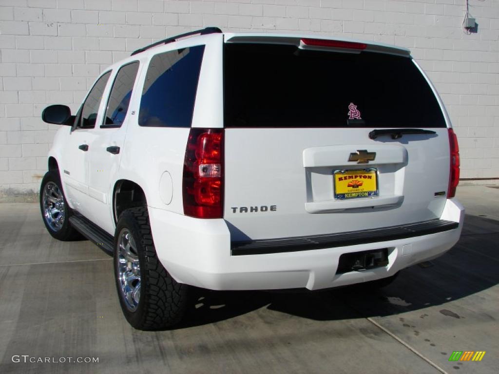 2007 Tahoe LS 4x4 - Summit White / Light Cashmere/Ebony photo #2
