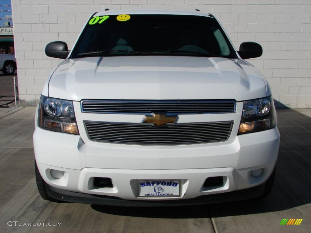 2007 Tahoe LS 4x4 - Summit White / Light Cashmere/Ebony photo #13