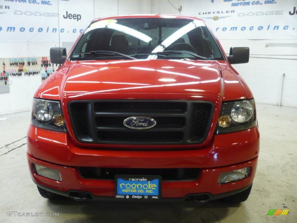 2004 F150 FX4 SuperCrew 4x4 - Bright Red / Black/Medium Flint photo #7