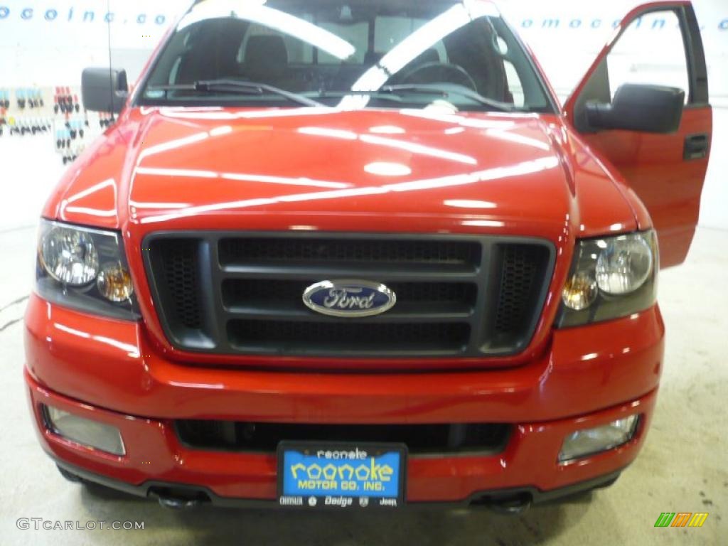 2004 F150 FX4 SuperCrew 4x4 - Bright Red / Black/Medium Flint photo #28