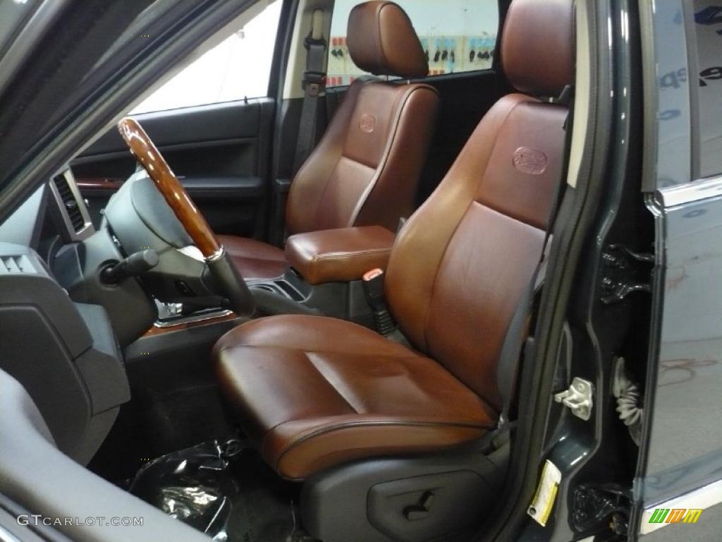 2008 Grand Cherokee Overland 4x4 - Steel Blue Metallic / Saddle Brown/Dark Slate Gray photo #6