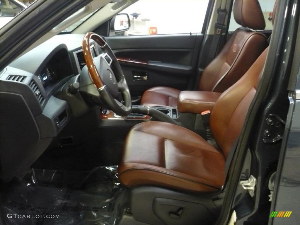 2008 Grand Cherokee Overland 4x4 - Steel Blue Metallic / Saddle Brown/Dark Slate Gray photo #7