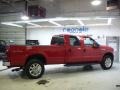 2008 Bright Red Ford F350 Super Duty Lariat Crew Cab 4x4  photo #21