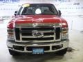 2008 Bright Red Ford F350 Super Duty Lariat Crew Cab 4x4  photo #49