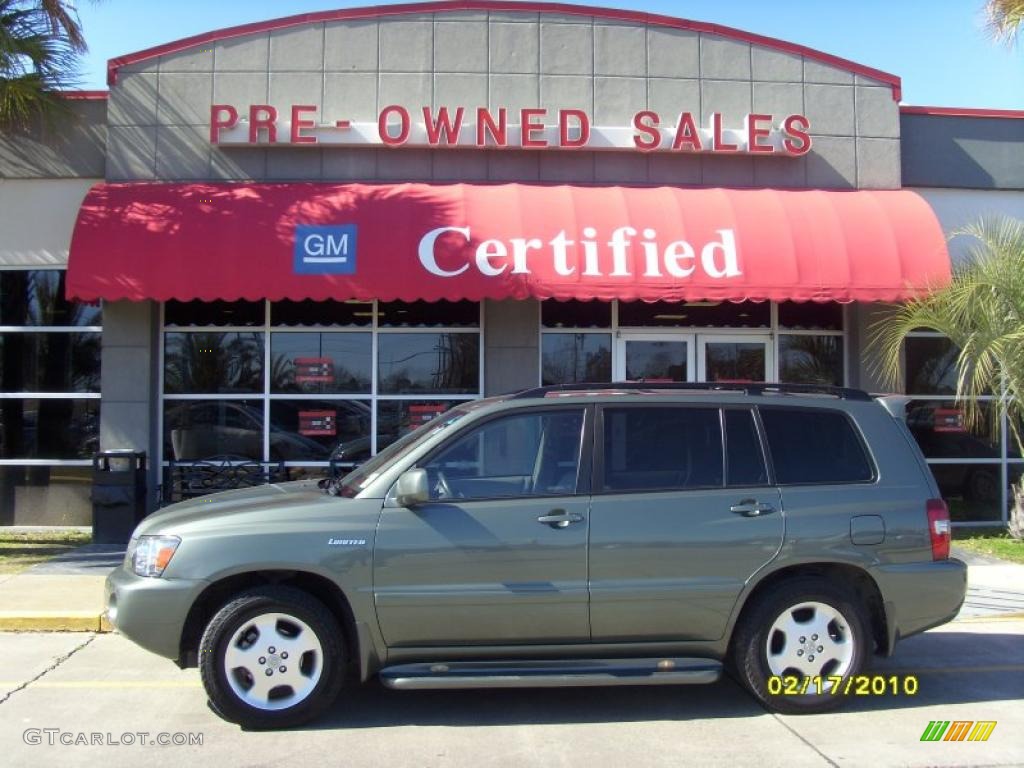 2005 Highlander Limited - Oasis Green Pearl / Gray photo #1