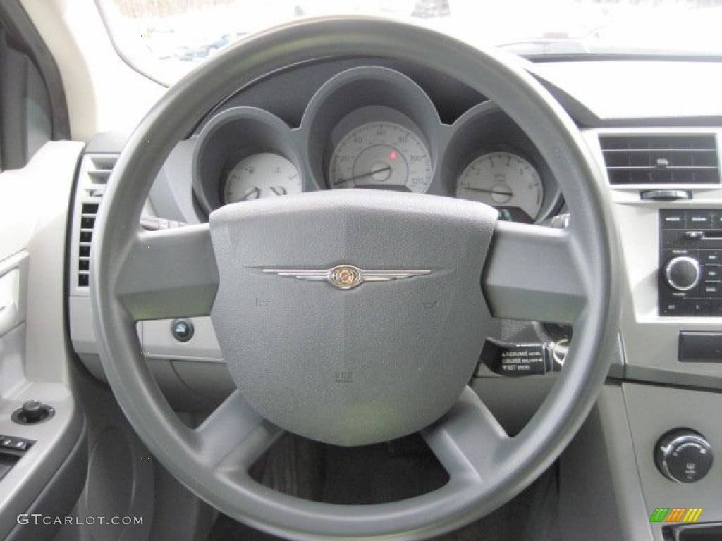 2007 Sebring Sedan - Brilliant Black Crystal Pearl / Dark Slate Gray/Light Slate Gray photo #27