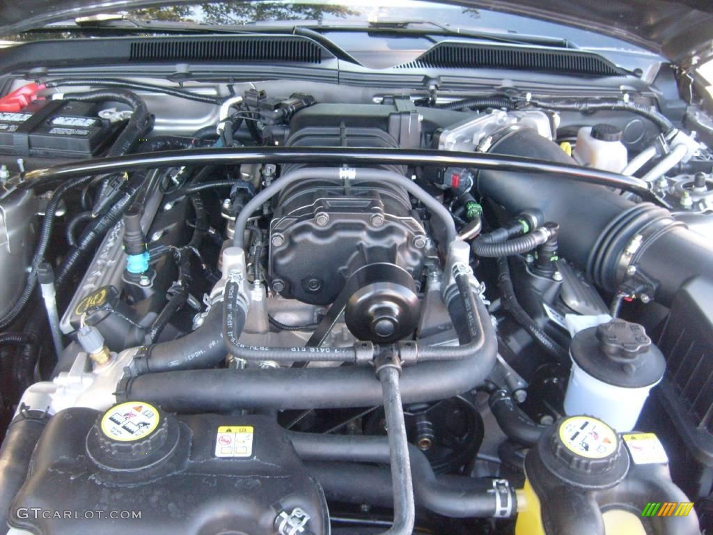 2009 Ford Mustang Shelby GT500 Convertible 5.4 Liter Supercharged DOHC 32-Valve V8 Engine Photo #2606989