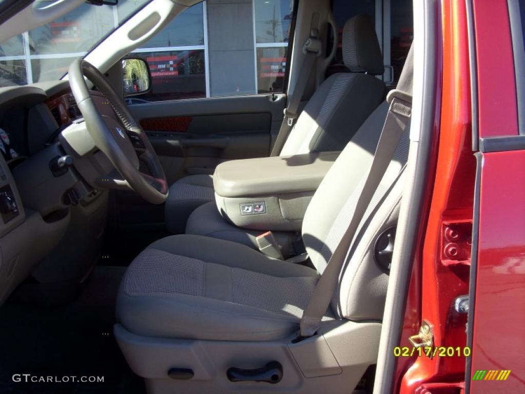 2006 Ram 1500 Big Horn Edition Quad Cab - Inferno Red Crystal Pearl / Medium Slate Gray photo #9