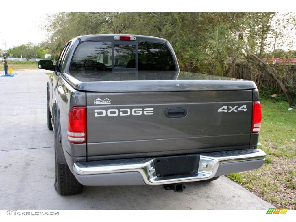 2002 Dakota Sport Quad Cab 4x4 - Graphite Metallic / Dark Slate Gray photo #8