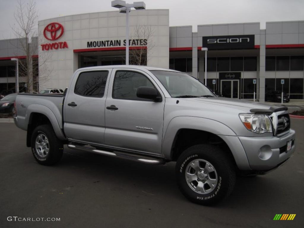 2007 Tacoma V6 TRD Double Cab 4x4 - Silver Streak Mica / Graphite Gray photo #1