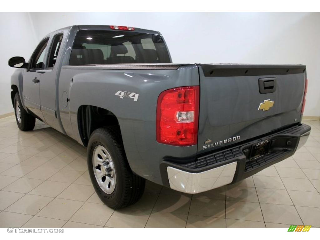 2009 Silverado 1500 LT Extended Cab 4x4 - Blue Granite Metallic / Ebony photo #4