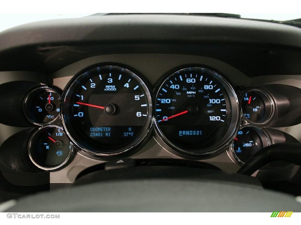 2009 Silverado 1500 LT Extended Cab 4x4 - Blue Granite Metallic / Ebony photo #12