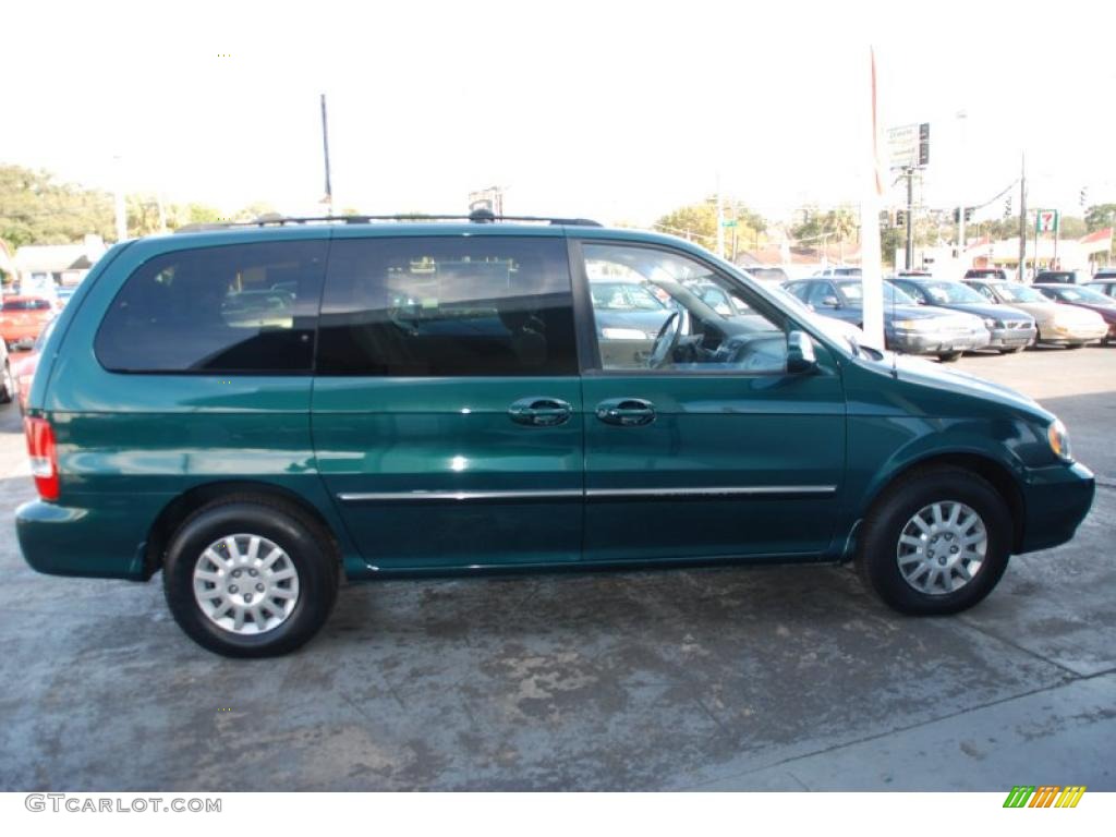 2005 Sedona LX - Dark Green Emerald Metallic / Gray photo #8