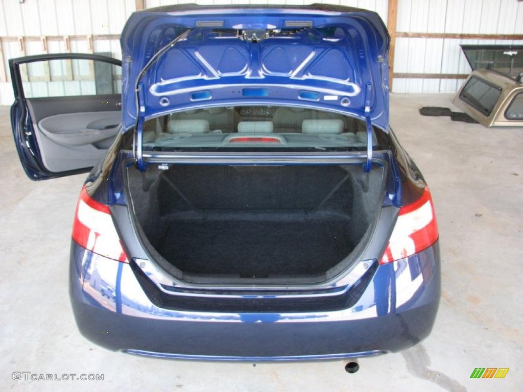 2007 Civic LX Coupe - Royal Blue Pearl / Gray photo #8